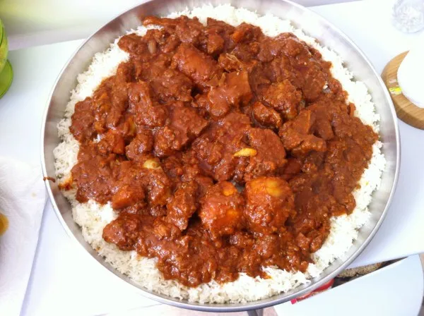 Mafé dish with meat